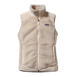 Off White Zip Up Patagonia Vest